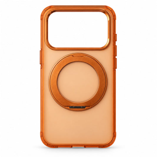 Orange Ring Stand Protective Case for iPhone 17 Pro - Orange