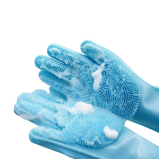 Multifunctional Silicone Spikes Gloves - Cleaning, Massage, Pets, Heats Protection