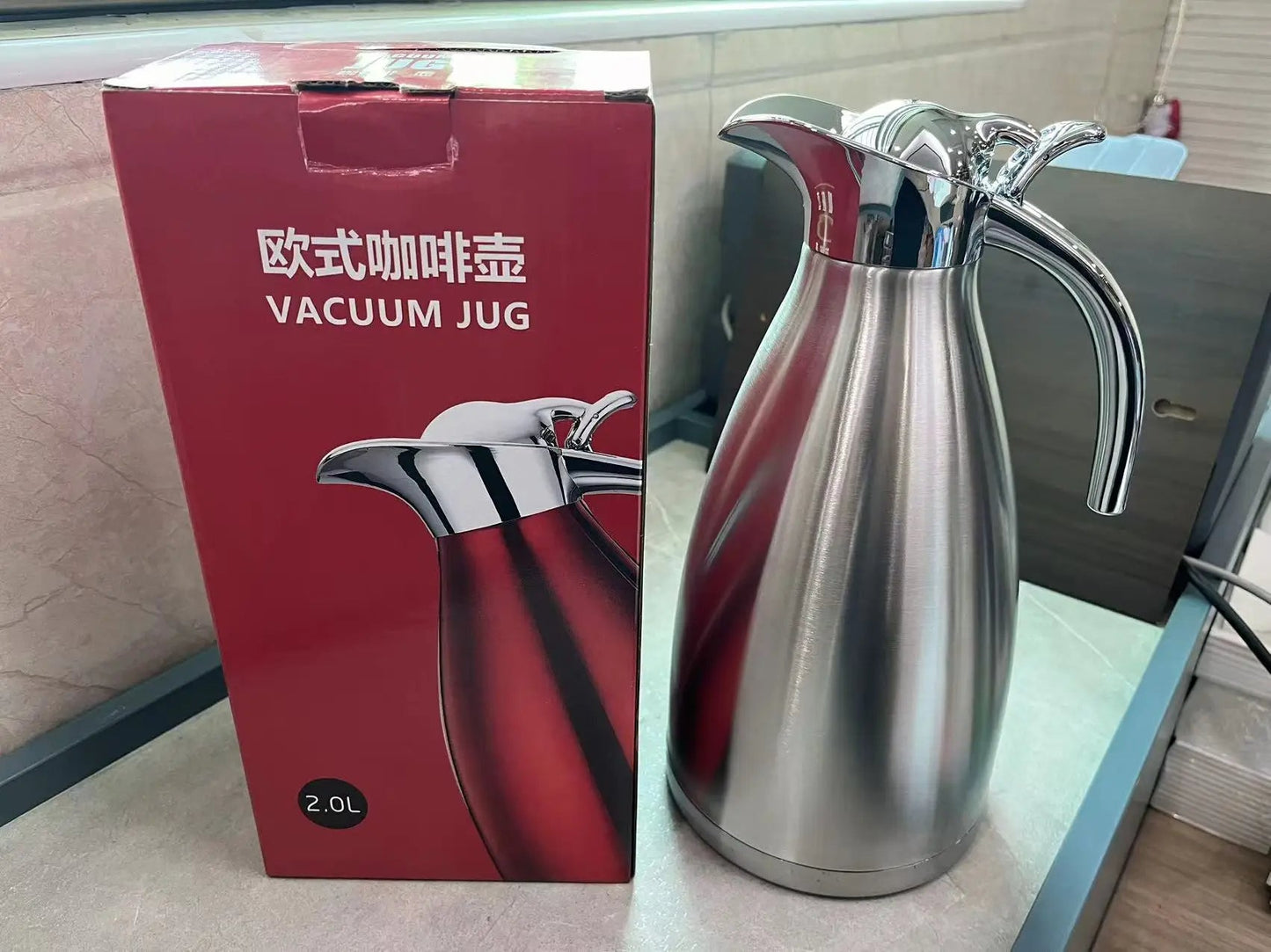 Double-Wall Thermal Coffee Carafe – 304 Stainless Steel Vacuum Insulated Pot
