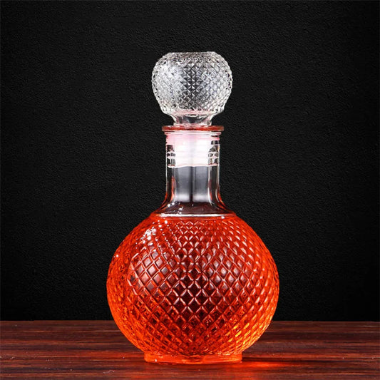 Crystal Round Ball Whiskey Decanter