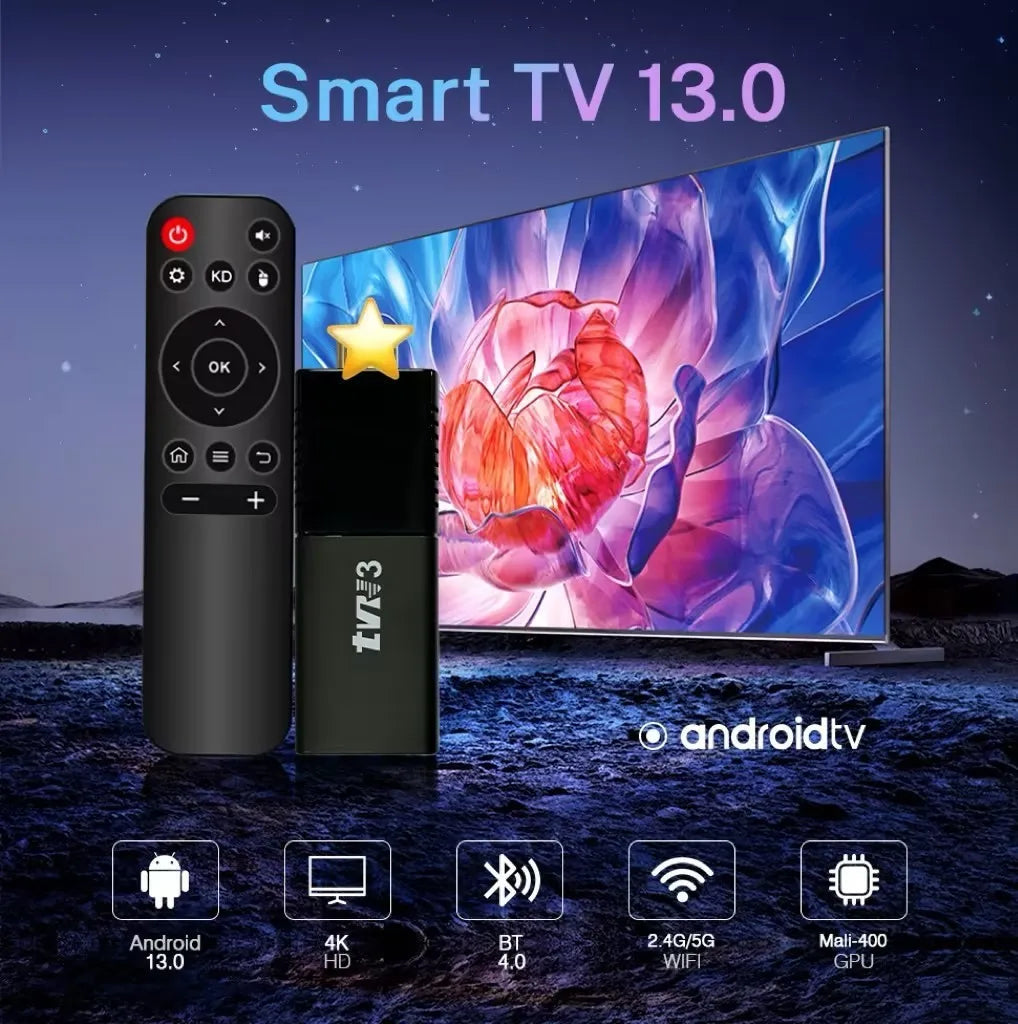Android 9 R3 TV Box – Quad-Core Smart Set-Top Box with 64GB ROM, UK Plug, 4K Home Video Player
