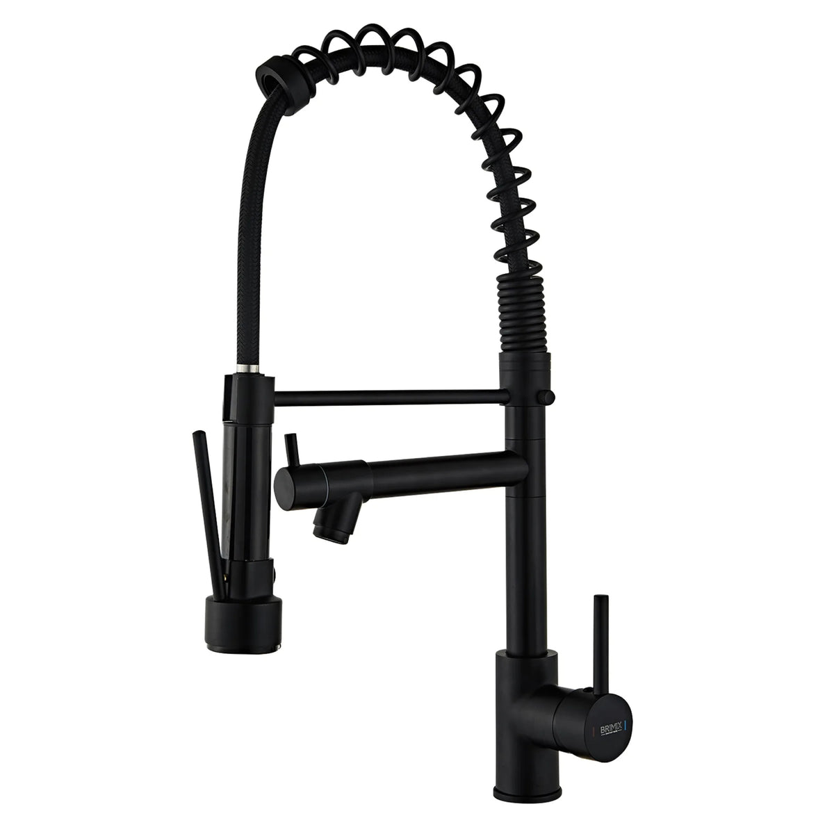 Premium Spring Kitchen Faucet – Matte Black | 304 Stainless Steel