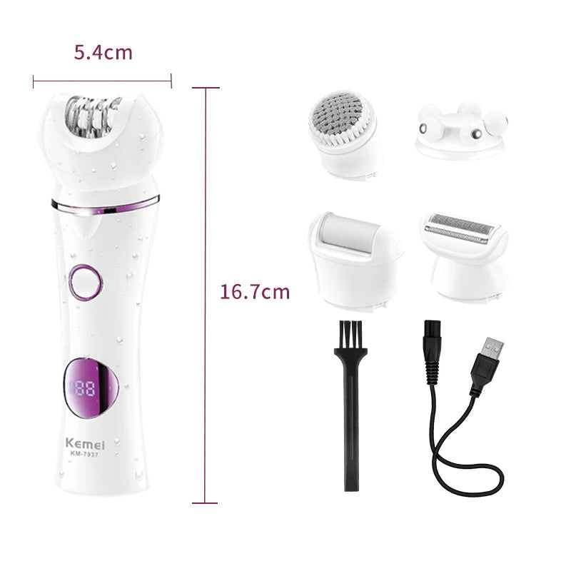5-in-1 Rechargeable Electric Body Shaver