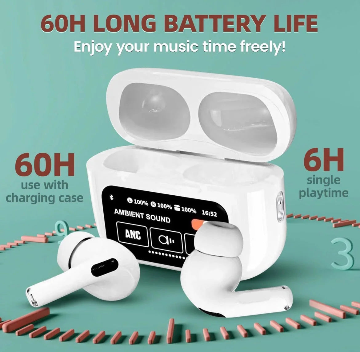 HY Touch Screen Bluetooth Earbuds – Pro Style