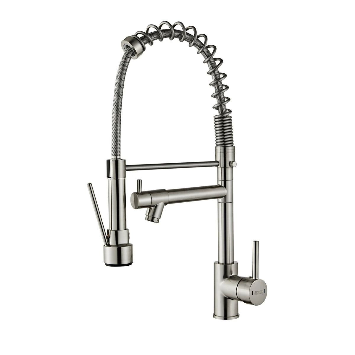 Premium Spring Kitchen Faucet – Matte Black | 304 Stainless Steel