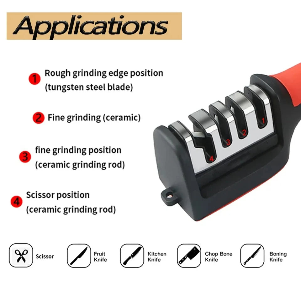 3-in-1 Detachable Scissors And Knife Sharpener