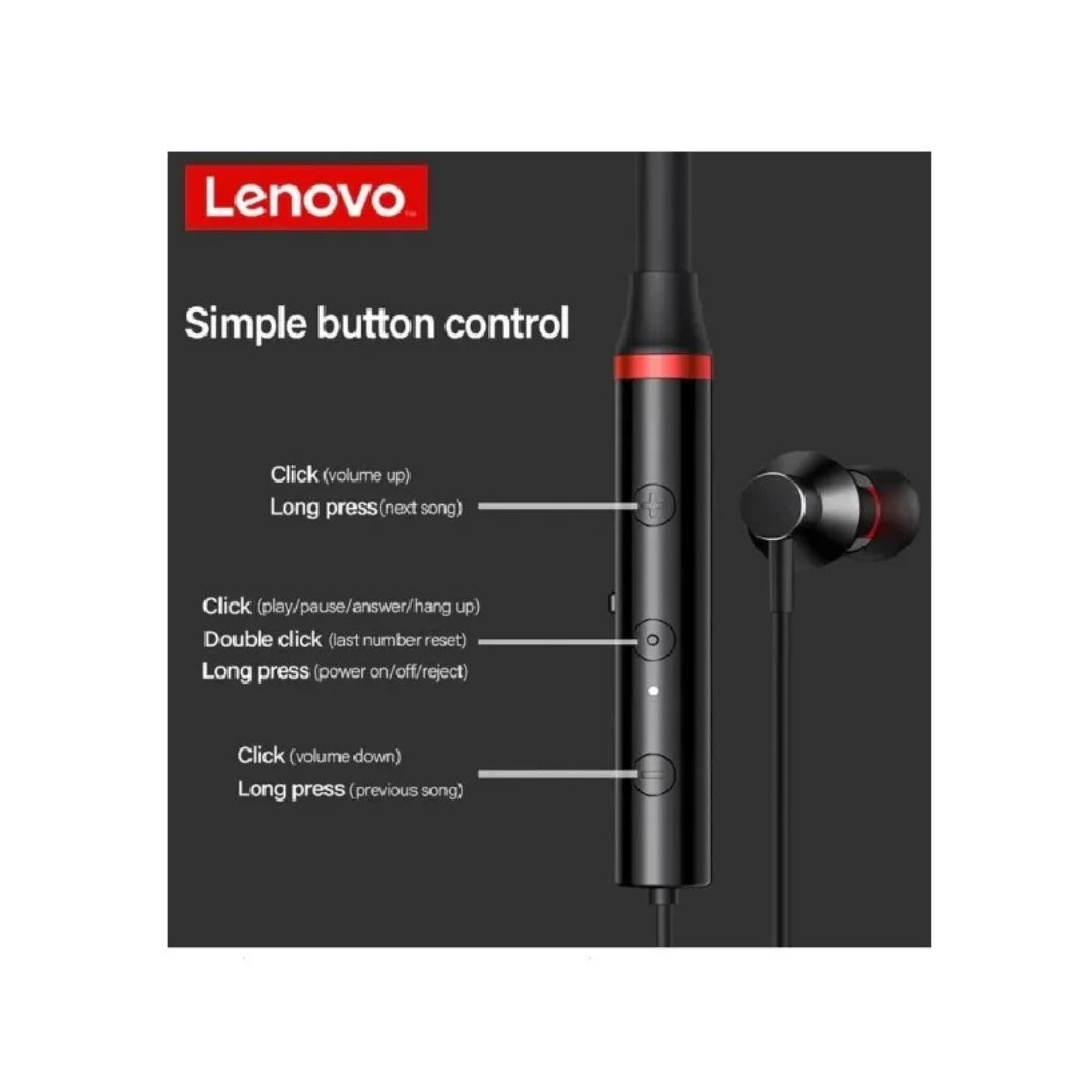 Lenovo Wireless Neckband Earphones