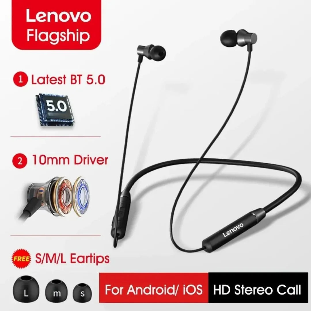 Lenovo Wireless Neckband Earphones