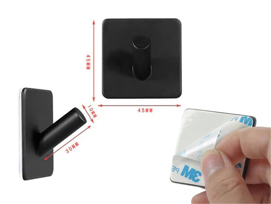 Black Hanger With Strong Adhesive - 3 Meters