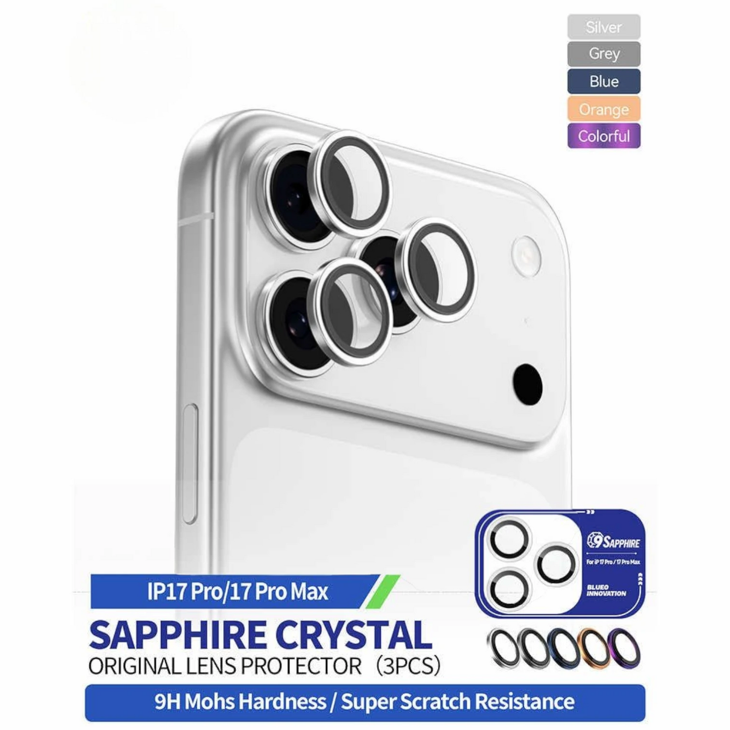 Blueo Sapphire Lens Protector - 17 Pro /Max