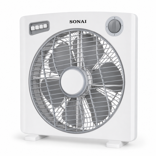 SONAI Box Fan with 3 Speeds – MAR-3014