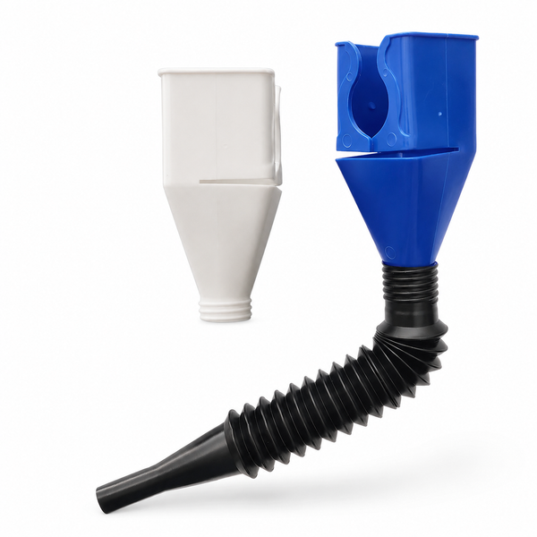 Multi-Purpose Flexible Funnel with Clip Holder