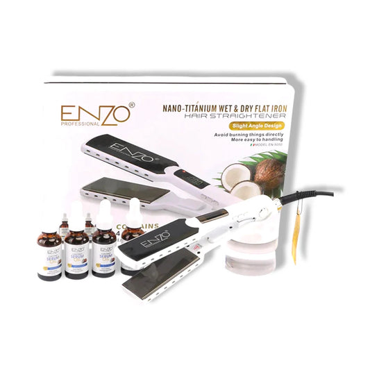 ENZO Professional Titanium Flat Iron Hair Straightener