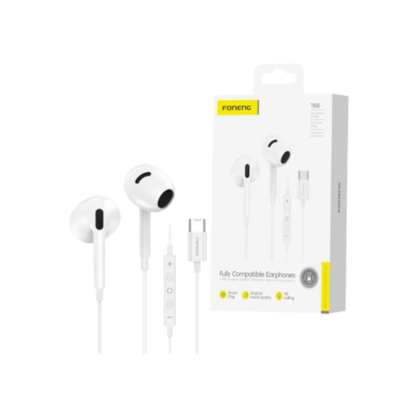 Foneng T66 Type-C Earphones