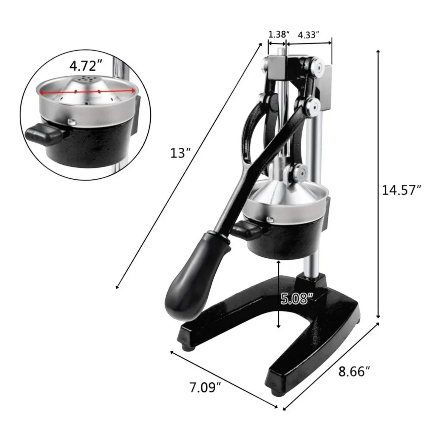 Manual Citrus Juicer Press