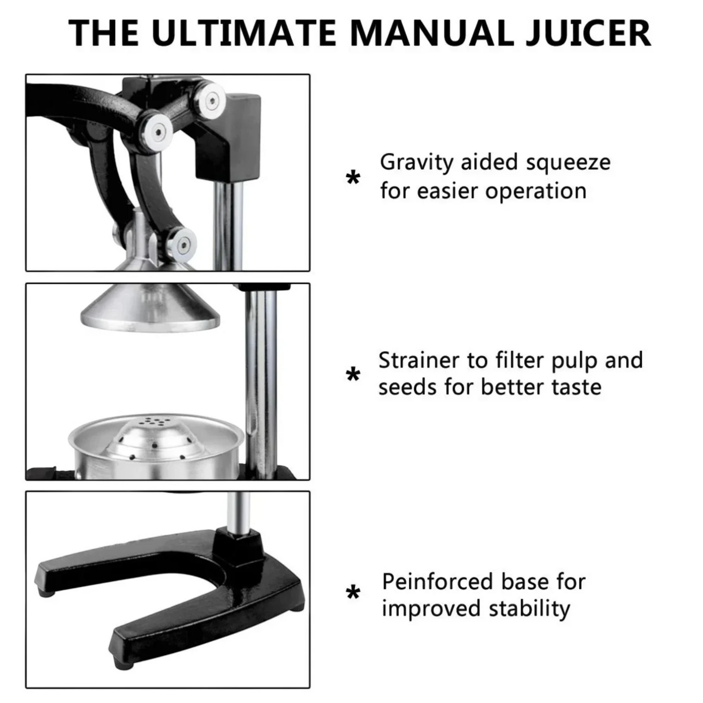 Manual Citrus Juicer Press