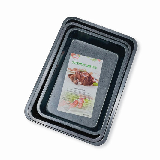 Non-Stick Baking Tray Set – 3 Pcs