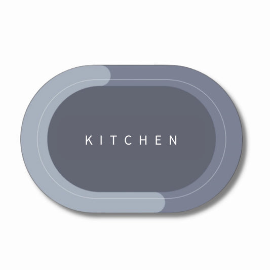 Kitchen Anti-Slip Oval Floor Mat