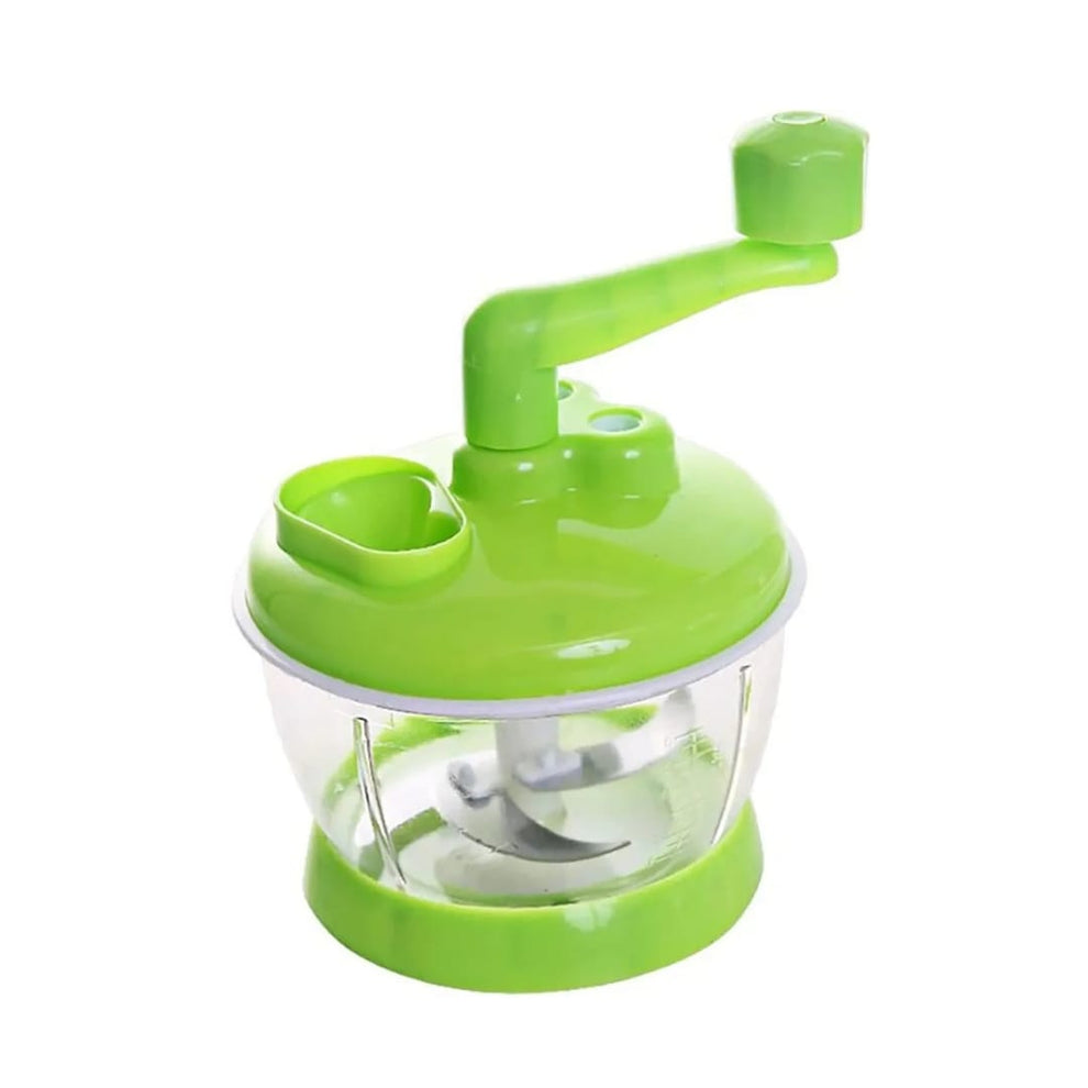 Manual Mini Food Chopper with Hand Crank – Green – Gadgetz LB