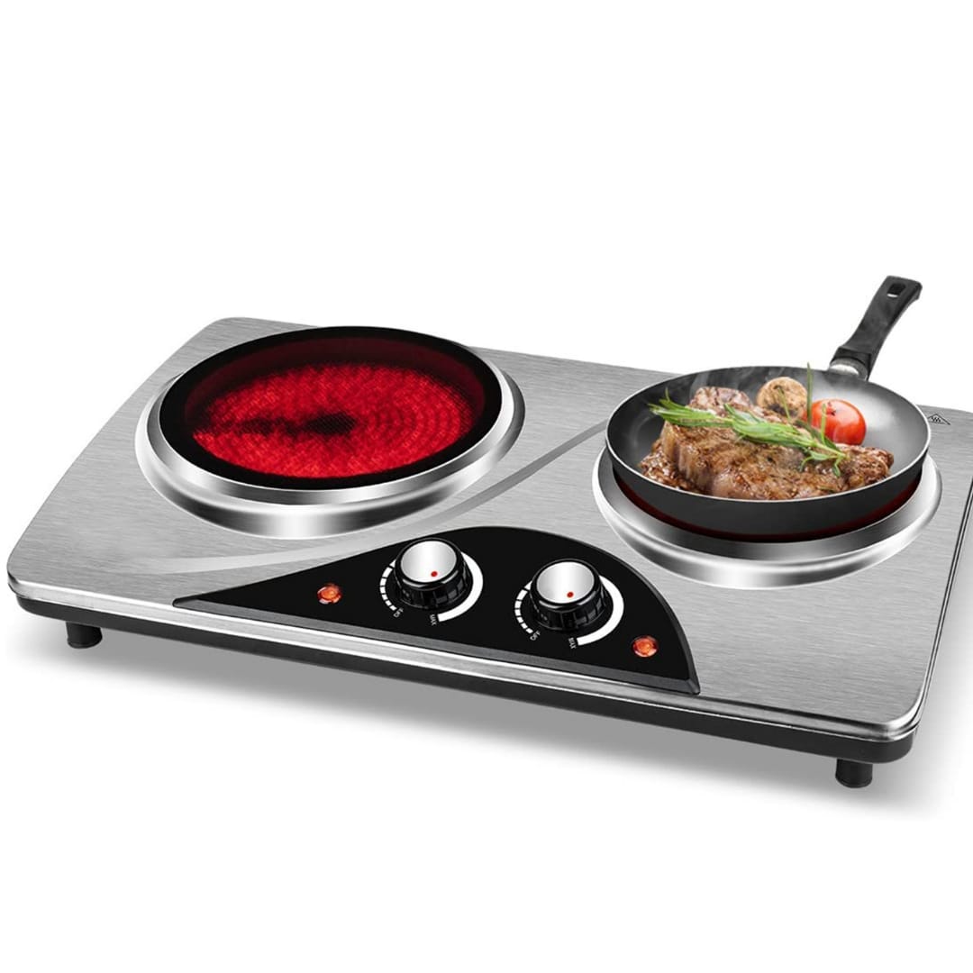 Dual Burner Portable Electric Cooktop