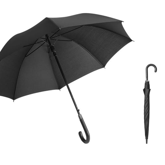 Classic Large Black Stick Umbrella