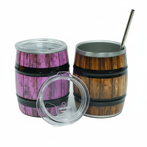 Insulated Mate Barrel-Shaped Stainless Tumblers