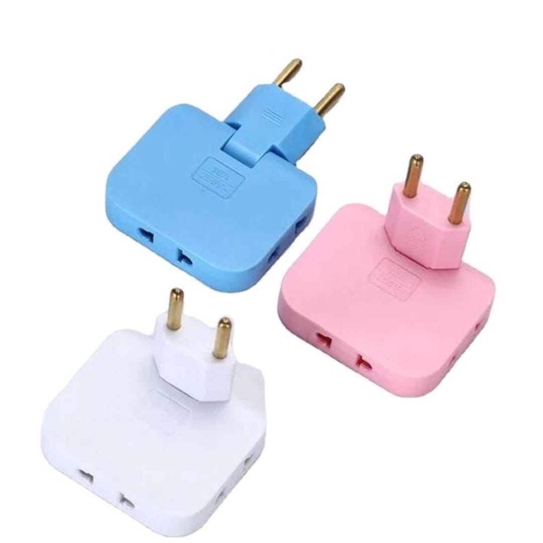 Compact Multi-Plug Adapter – 3 Colors