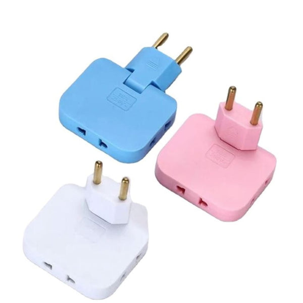 Compact Multi-Plug Adapter – 3 Colors