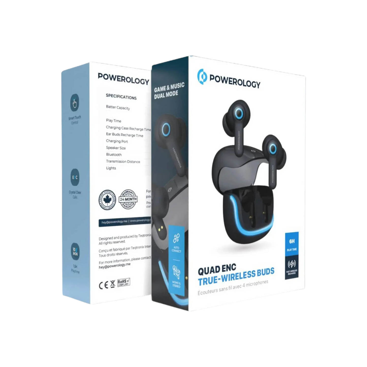 Powerology Quad Enc Earbuds