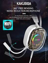 Kakusiga RGB Gaming Headset with Mic