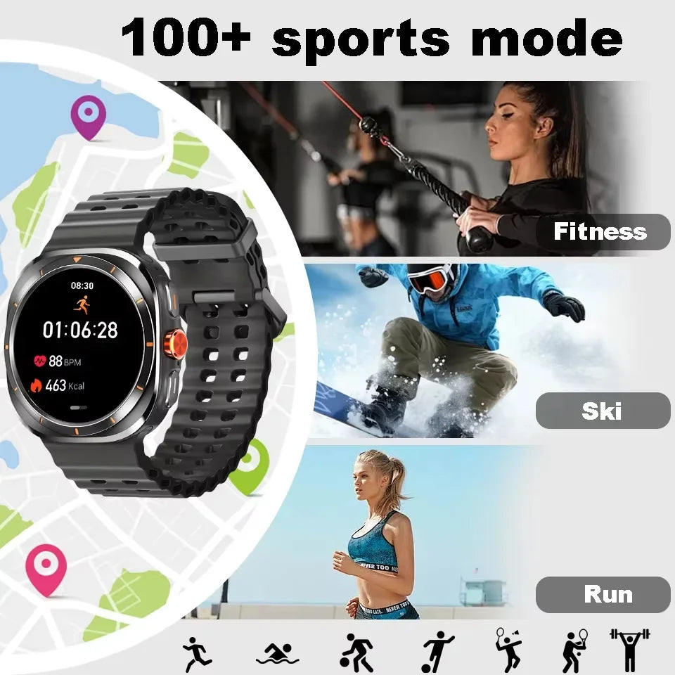 Porodo Voyager Smart Watch – Black