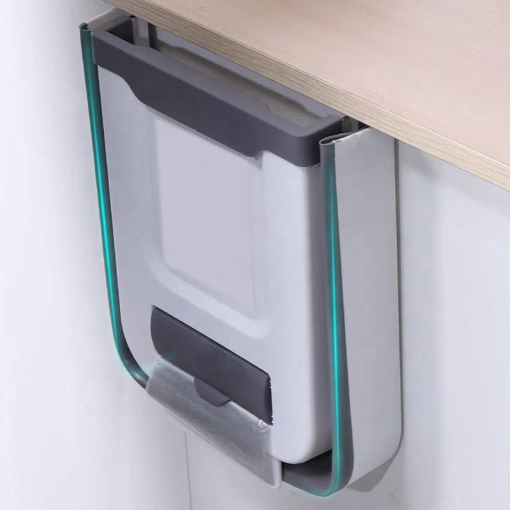 Foldable Hanging Kitchen Trash Bin – Wall-Mounted Waste Bin