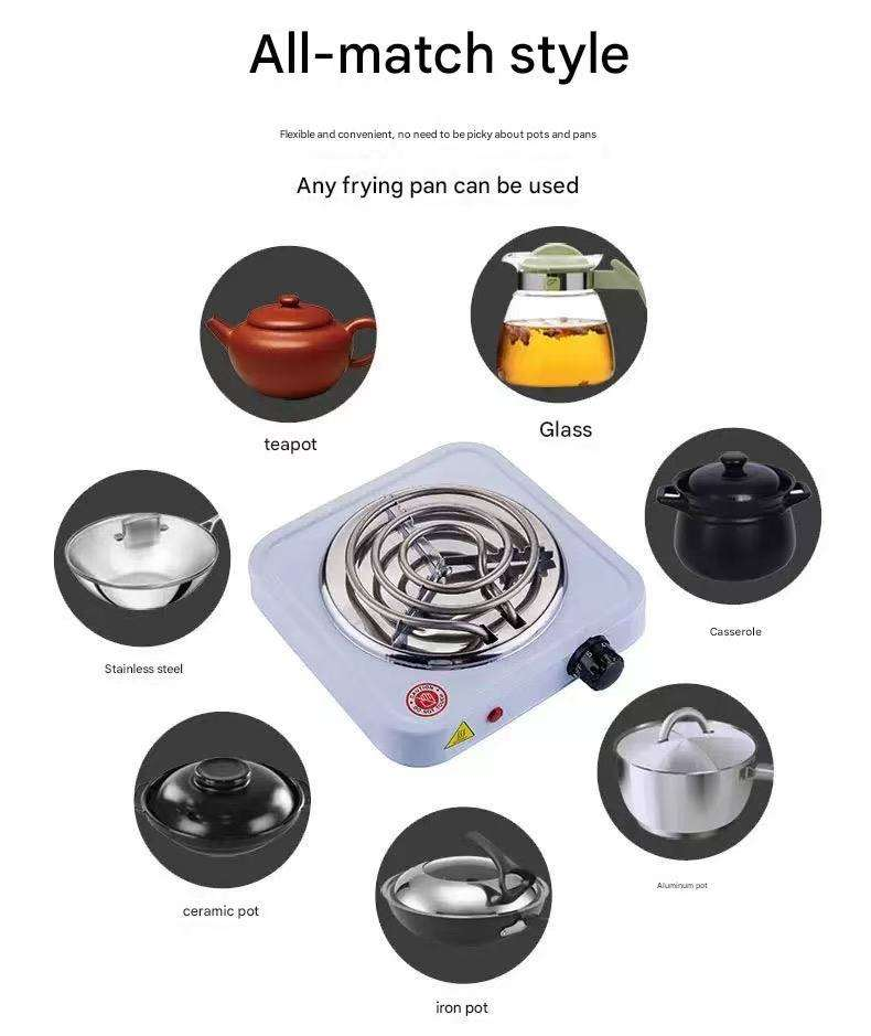 220V Electric Double Hot Plate – 2000W Adjustable Temperature Countertop Stove for Home & Kitchen Use