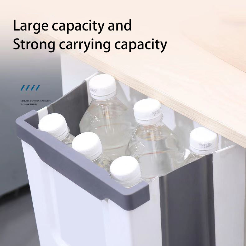 Foldable Hanging Kitchen Trash Bin – Wall-Mounted Waste Bin