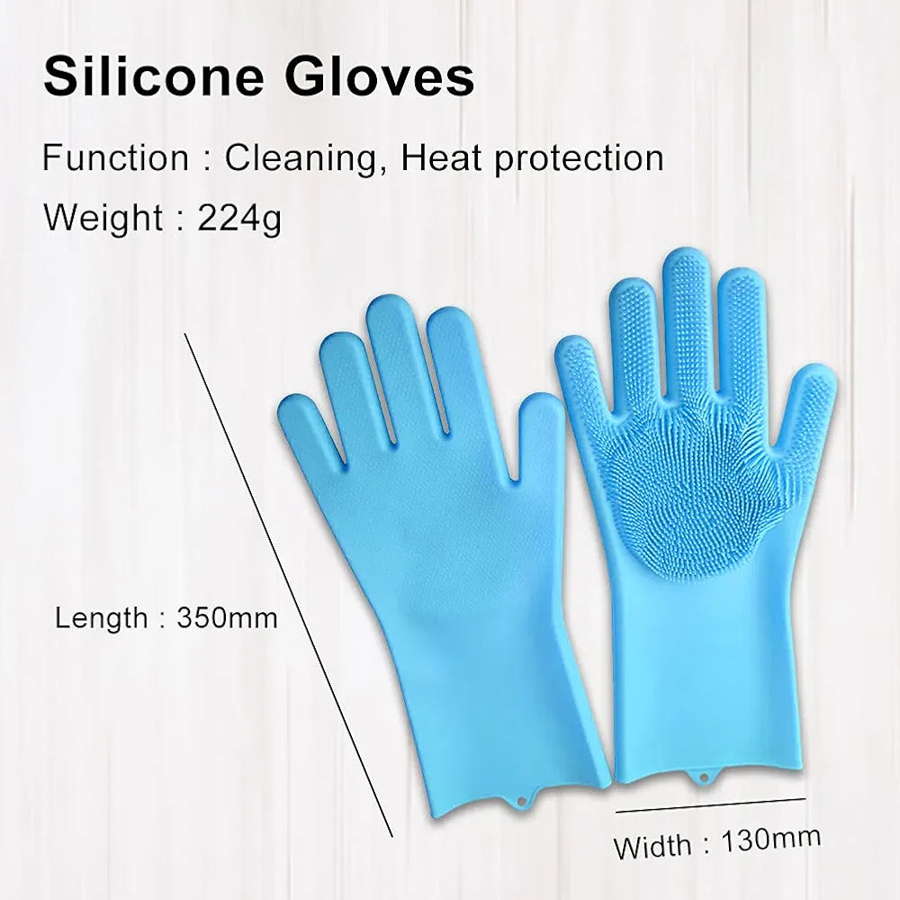 Multifunctional Silicone Spikes Gloves