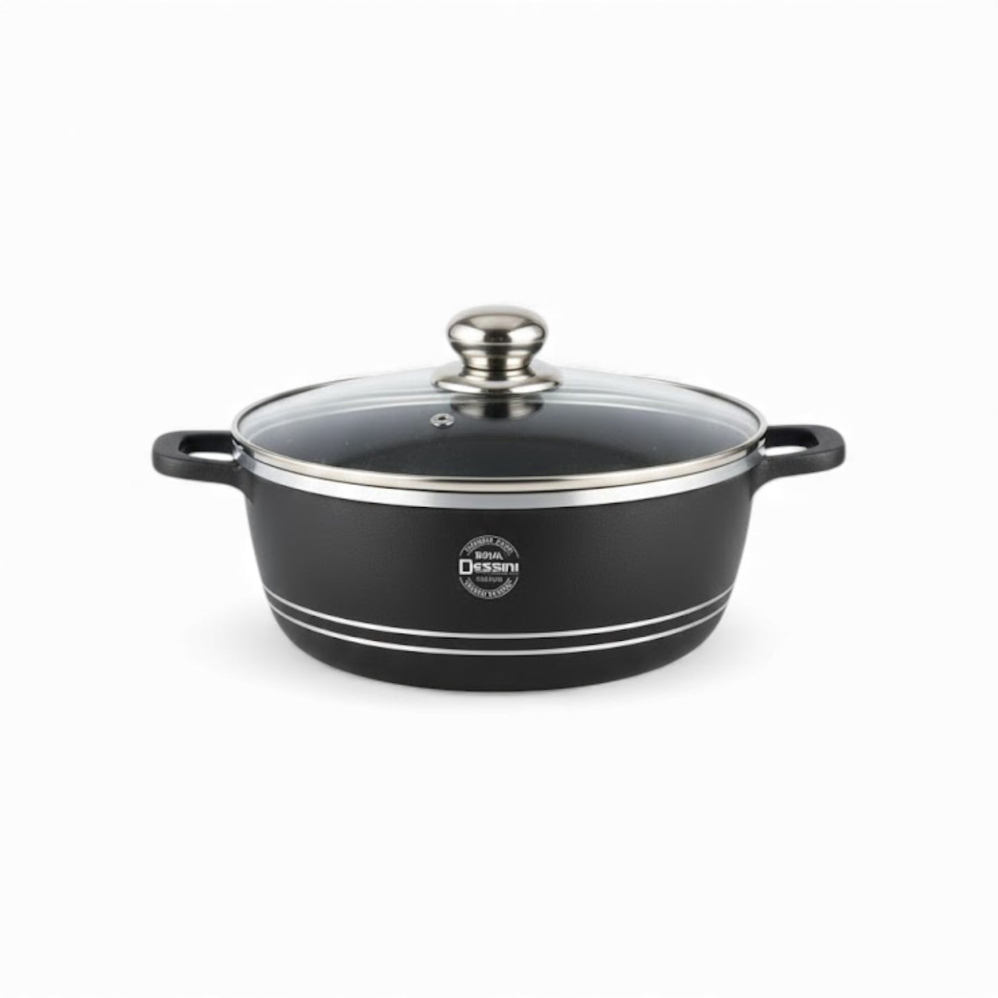 Royal Dessini Die Cast Casserole – Non-Stick & Glass Lid
