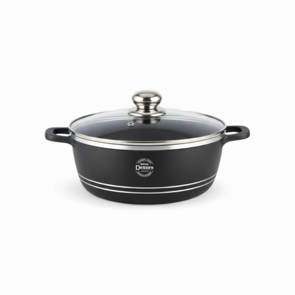 Royal Dessini Die Cast Casserole – Non-Stick & Glass Lid