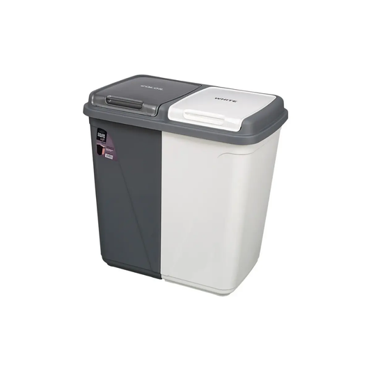 Dual-Compartment Laundry Basket - 90 Liters