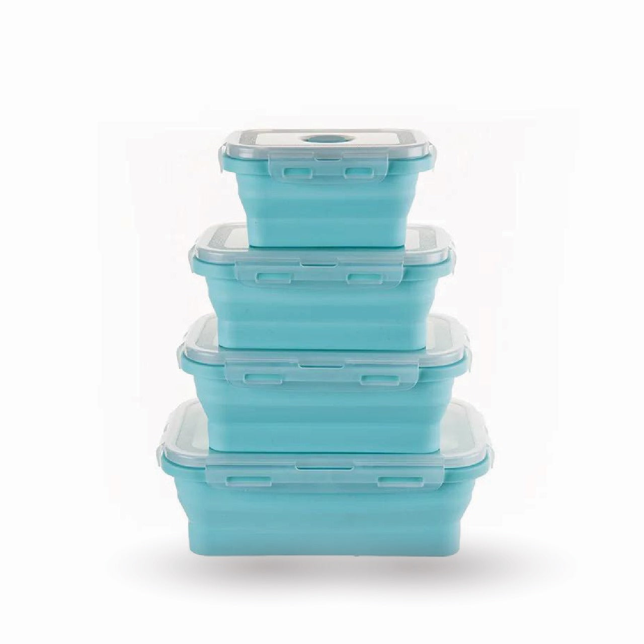 Collapsible Silicone Food Containers – 4 Piece Set