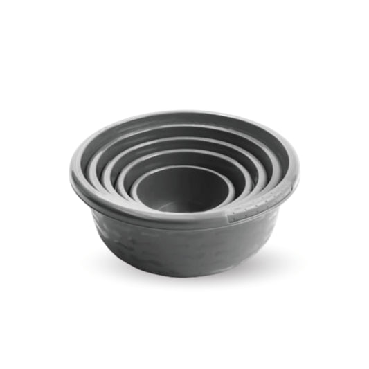 5-Piece Nesting Mixing Bowl Set – Space-Saving Design (Grey)